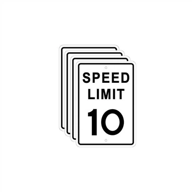 Señal de límite de velocidad del vehículo